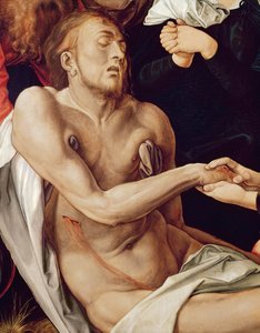 Detalje af Lamentation for Christ, 1500-03 (se 61055)